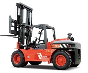 12トンの重いフォークリフト