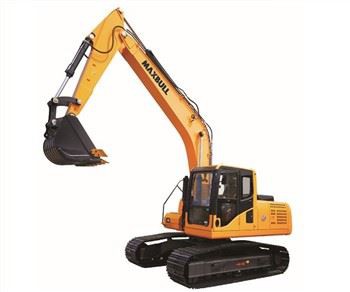 建設現場の掘削機